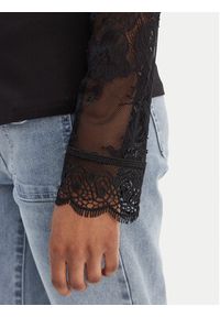 Morgan Bluzka 261-TANKA Czarny Slim Fit. Kolor: czarny. Materiał: syntetyk #2