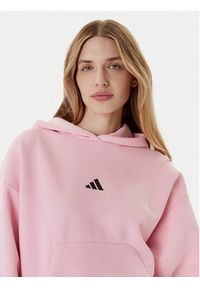 Adidas - adidas Bluza Future Icons 3-Stripes JE0183 Różowy Loose Fit. Kolor: różowy. Materiał: bawełna
