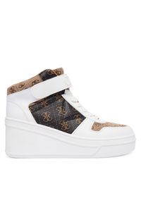 Sneakersy Guess. Kolor: beżowy