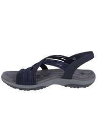 skechers - Buty do chodzenia damskie Skechers Reggae Slim Simply Stretch Sandals. Zapięcie: bez zapięcia. Kolor: niebieski. Materiał: syntetyk, materiał. Sport: turystyka piesza #2