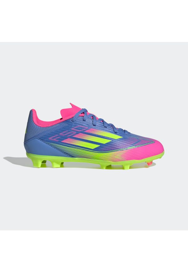 Adidas - Buty piłkarskie dla dzieci ADIDAS F50 League FG/MG. Materiał: syntetyk. Szerokość cholewki: normalna. Wzór: nadruk. Sport: piłka nożna