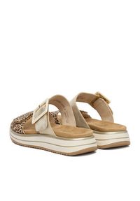 Remonte Klapki CEO-D1J61-91 Złoty. Kolor: złoty. Materiał: materiał #2