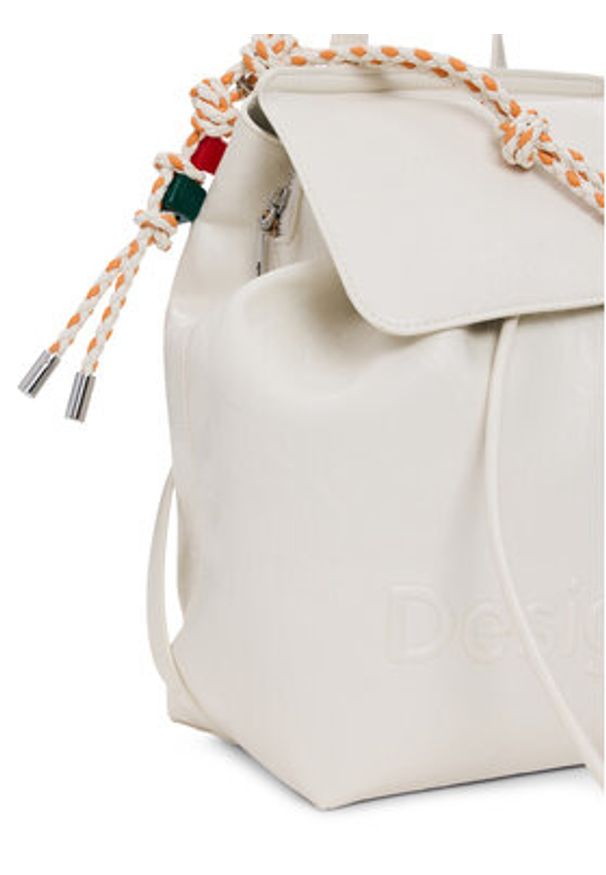 Desigual Plecak 26SAKP18 Kremowy. Kolor: kremowy. Materiał: skóra