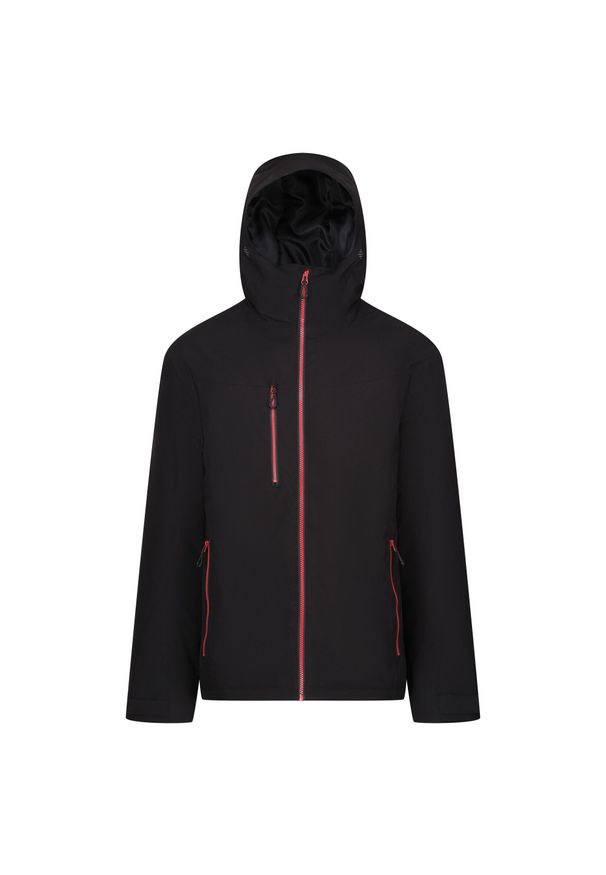 Regatta - Kurtka Wodoodporna Męska Ocieplana. Kolor: czerwony, wielokolorowy, czarny. Sport: turystyka piesza