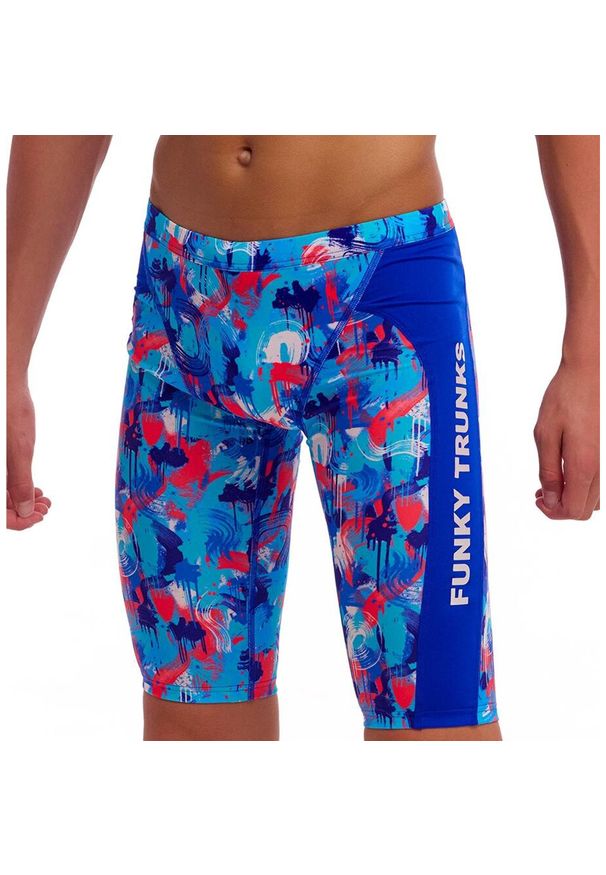 Spodenki FUNKY TRUNKS Messy Messy Messy - jammery chłopięce. Kolor: niebieski