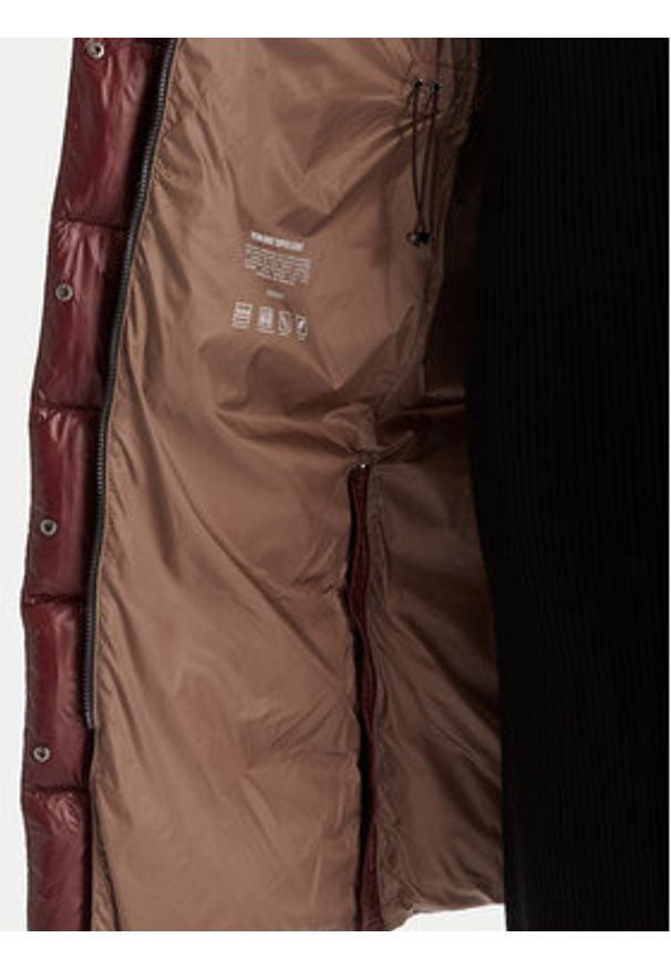 Hetrego - Hetregó Kurtka puchowa 8P781 25WD24 Bordowy Regular Fit. Kolor: czerwony. Materiał: syntetyk