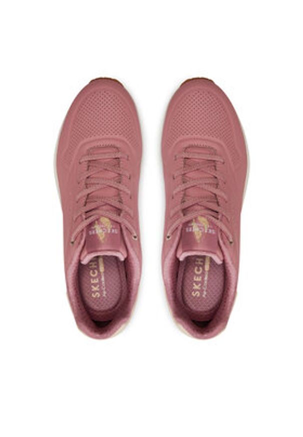 skechers - Skechers Sneakersy 155196/ROS Różowy. Kolor: różowy. Materiał: skóra