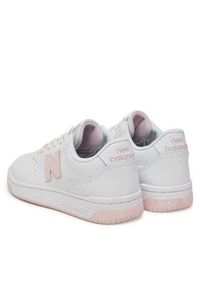 New Balance Sneakersy BBW80PNK Biały. Kolor: biały. Materiał: skóra #4