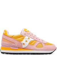 Buty damskie Saucony Shadow Original. Zapięcie: sznurówki. Kolor: różowy, pomarańczowy, wielokolorowy. Materiał: syntetyk, tkanina, materiał. Szerokość cholewki: normalna. Sport: turystyka piesza