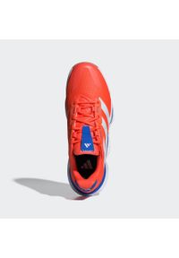 Adidas - Buty Stabil 16 Indoor. Kolor: pomarańczowy, biały, wielokolorowy, niebieski. Materiał: materiał