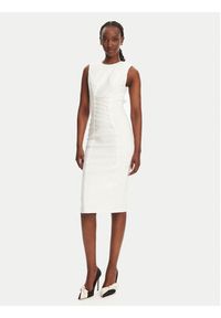 Elisabetta Franchi Sukienka koktajlowa AB76252E2 360 Biały Slim Fit. Kolor: biały. Materiał: wiskoza. Styl: wizytowy #4