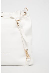 Sisley Plecak damski kolor biały mały gładki. Kolor: biały. Wzór: gładki #3