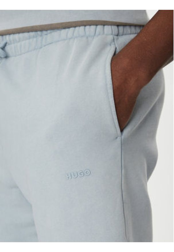 Hugo - HUGO Szorty sportowe Dupaly 50540969 Błękitny Relaxed Fit. Kolor: niebieski. Materiał: bawełna. Styl: sportowy