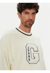Guess Jeans Sweter M5YR21 Z3HM1 Écru Regular Fit. Materiał: bawełna #3