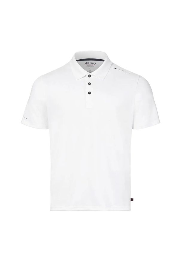 Polo anty UV Musto Evo Crew. Typ kołnierza: polo. Kolor: biały. Styl: elegancki