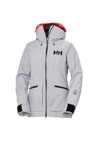 Damska kurtka narciarska Helly Hansen Powderqueen 3.0. Kolor: szary. Sezon: zima. Sport: narciarstwo #1
