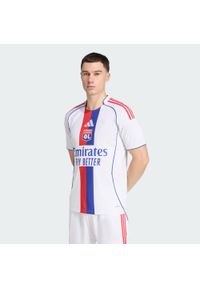 Adidas - Koszulka podstawowa Olympique Lyonnais 25/26. Kolor: biały. Sport: piłka nożna