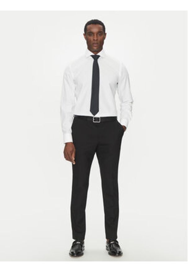 BOSS Koszula H-HANK-spread-C1-222 50539227 Biały Slim Fit. Kolor: biały. Materiał: bawełna