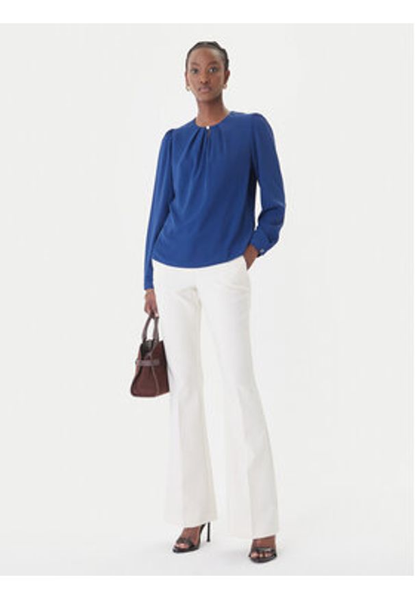 Rinascimento Bluzka CFC0127711003 Niebieski Slim Fit. Kolor: niebieski. Materiał: syntetyk