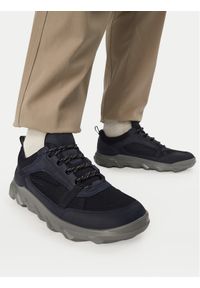 ecco - ECCO Sneakersy Mx M 82032451117 Granatowy. Kolor: niebieski. Materiał: materiał #1