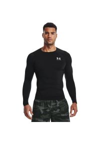 Bluza Under Armour Heatgear Armour Long Sleeve, Mężczyźni. Kolor: wielokolorowy, szary, czarny. Materiał: materiał, poliester. Długość rękawa: długi rękaw #1