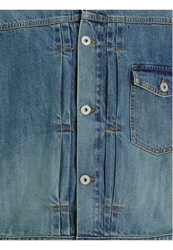 Jack & Jones Kurtka jeansowa Kevin 12272525 Niebieski Regular Fit. Kolor: niebieski. Materiał: bawełna