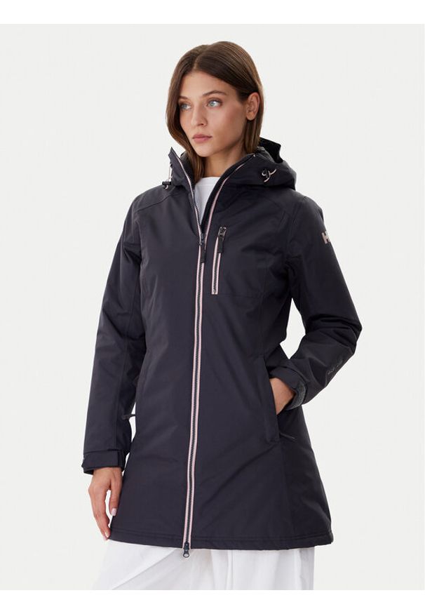 Helly Hansen Kurtka przeciwdeszczowa Belfast Winter 62395 Czarny Regular Fit. Kolor: czarny. Materiał: syntetyk