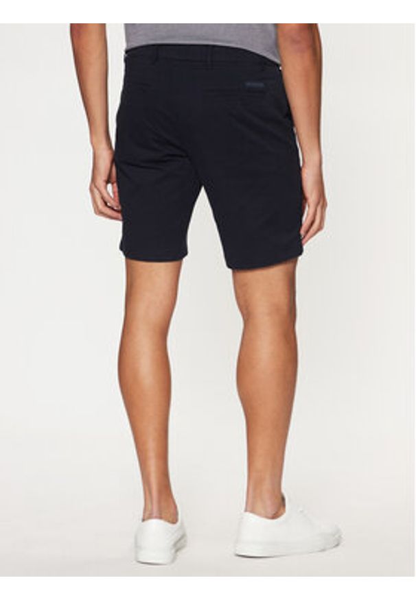 Calvin Klein Szorty materiałowe Modern Twill K10K114063 Granatowy Slim Fit. Kolor: niebieski. Materiał: bawełna