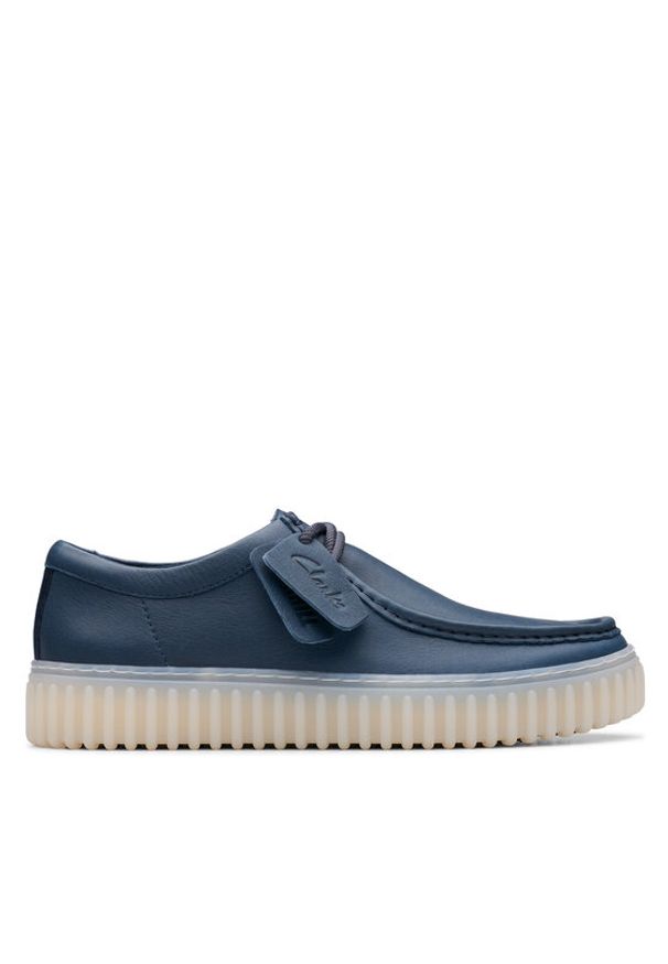 Clarks Półbuty Torhill Lo 26176216 Granatowy. Kolor: niebieski. Materiał: skóra
