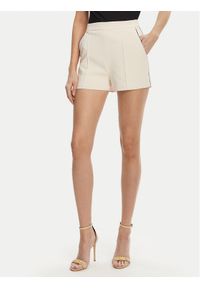 Elisabetta Franchi Szorty materiałowe SH-008-51E2 Beżowy Regular Fit. Kolor: beżowy. Materiał: syntetyk
