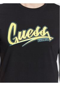 Guess T-Shirt Logo F3GI10 J1314 Czarny Slim Fit. Kolor: czarny. Materiał: bawełna