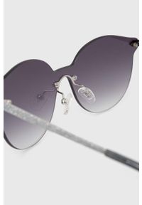 Guess okulary przeciwsłoneczne damskie kolor srebrny. Kolor: srebrny. Wzór: geometria #4