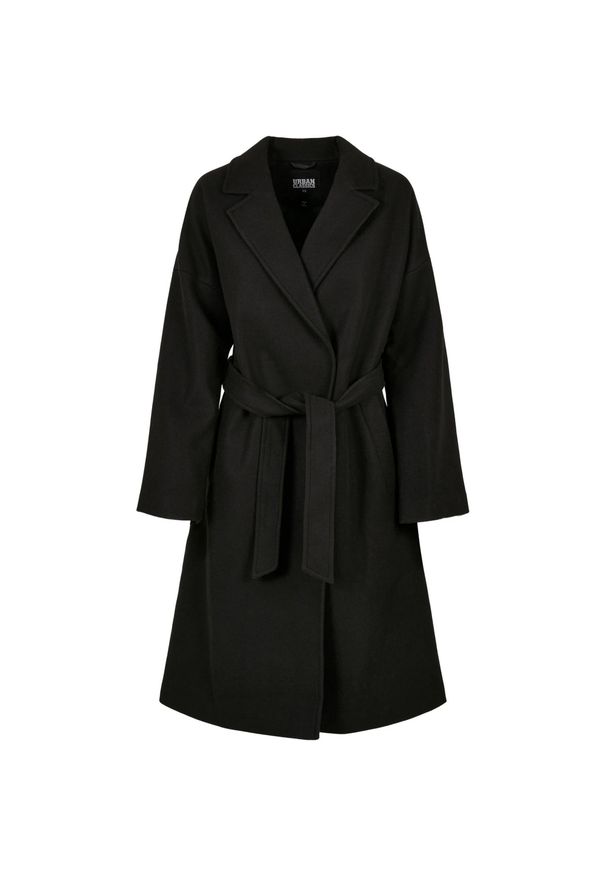 Urban Classics - Klasyczny Płaszcz Oversize Dla Kobiet. Kolor: czarny. Sport: turystyka piesza