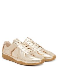 Clarks Sneakersy Meridor Lo 26186585 Złoty. Kolor: złoty. Materiał: skóra #6