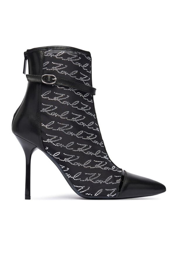 Karl Lagerfeld - KARL LAGERFELD Botki Sarabande KL30976 Czarny. Kolor: czarny. Materiał: skóra