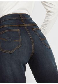 bonprix - Dżinsy wide leg, mid waist, elastyczna gumka w talii. Kolor: niebieski #3