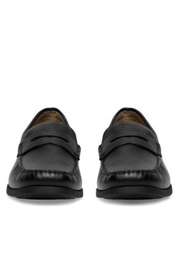 Gino Rossi Mokasyny LEONARDO-02 MI08 Czarny. Kolor: czarny. Materiał: skóra