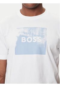 BOSS T-Shirt Te_Wheel 50546381 Biały Regular Fit. Kolor: biały. Materiał: bawełna #4