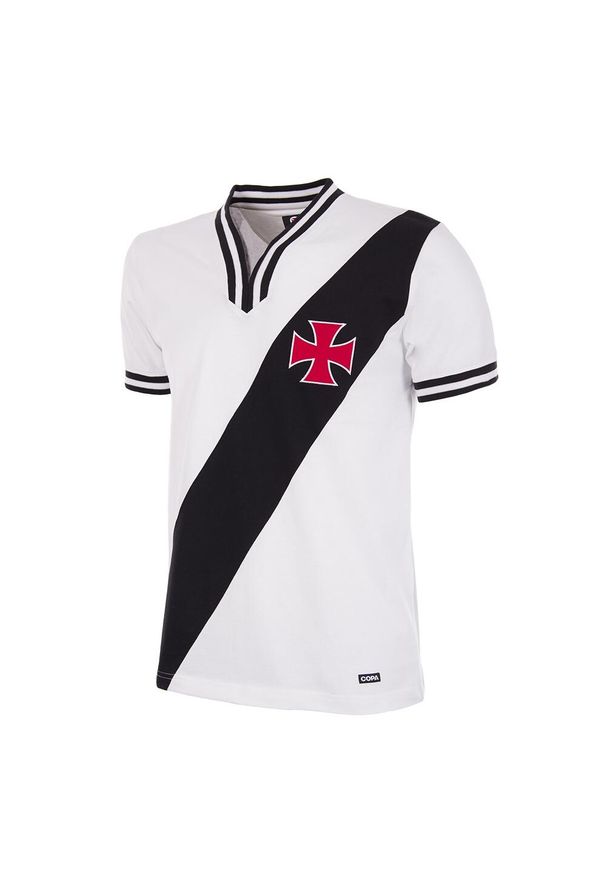 COPA FOOTBALL - Koszulka piłkarska retro - Dorosły - Vasco da Gama 1975 Wyjazdowa - Biała. Kolor: biały. Sport: piłka nożna