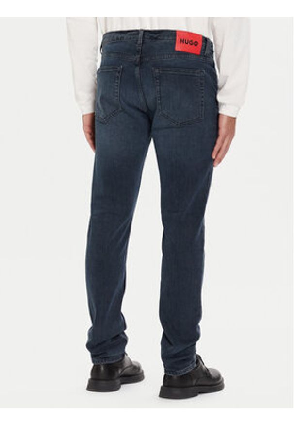Hugo - HUGO Jeansy 50547247 Granatowy Extra Slim Fit. Kolor: niebieski