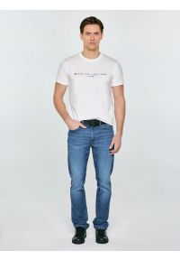 Big-Star - Koszulka męska z nadrukiem biała Oliver 100. Kolor: biały. Materiał: materiał, bawełna. Wzór: nadruk. Styl: klasyczny #3