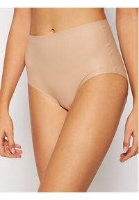Chantelle Figi klasyczne z wysokim stanem Soft Stretch Plus Size C11370 Beżowy. Stan: podwyższony. Kolekcja: plus size. Kolor: beżowy. Materiał: syntetyk #5