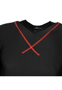 Trussardi Jeans - Trussardi Longsleeve | 40T00025 1T000879 | T-shirt Long Sleeves | Mężczyzna | Czarny, Czerwony. Typ kołnierza: dekolt w kształcie V. Kolor: wielokolorowy, czarny, czerwony. Materiał: elastan, poliamid. Długość rękawa: długi rękaw. Długość: długie. Styl: sportowy #2