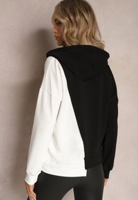 Renee - Czarna Bawełniana Bluza z Kapturem i Ściągaczami Ardente. Typ kołnierza: kaptur. Kolor: czarny. Materiał: bawełna #5