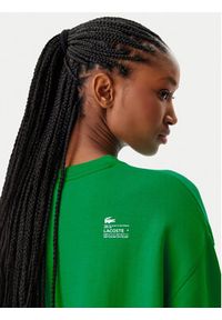 Lacoste Bluza SF5614 Zielony Oversize. Kolor: zielony. Materiał: bawełna #4