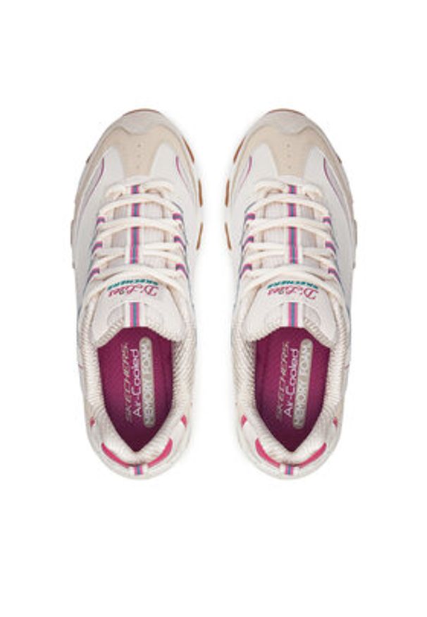 skechers - Skechers Sneakersy D'Lites - Bold Views 149589 Beżowy. Kolor: beżowy. Materiał: skóra