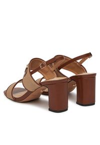 Nine West Sandały 2489-19 Beżowy. Kolor: beżowy. Materiał: materiał, syntetyk #6