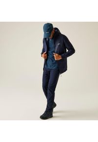 Regatta - Kurtka trekkingowa męska Pack It Jacket III kieszonkowa. Kolor: niebieski. Materiał: poliamid. Styl: sportowy