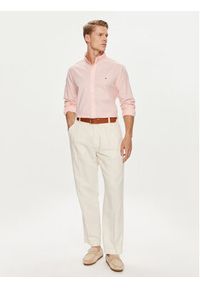 TOMMY HILFIGER - Tommy Hilfiger Koszula MW0MW30934 Różowy Regular Fit. Kolor: różowy. Materiał: bawełna #2