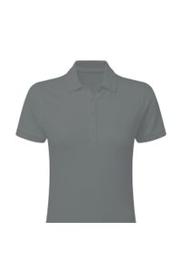 SG - Damska Koszulka Polo Signature Stretch Bez Metki. Typ kołnierza: polo. Kolor: szary